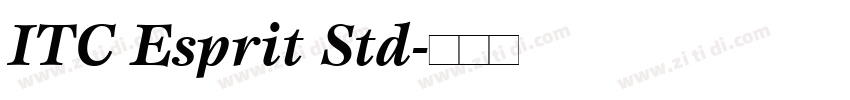 ITC Esprit Std字体转换